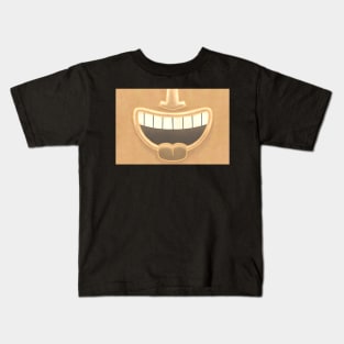 Vanilla Tiki Smile Mask! Kids T-Shirt